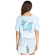 Roxy Γυναικεία κοντομάνικη μπλούζα Happy Palms - Oversized T-Shirt for Women